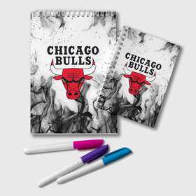 Блокнот с принтом CHICAGO BULLS в Екатеринбурге, 100% бумага | 48 листов, плотность листов — 60 г/м2, плотность картонной обложки — 250 г/м2. Листы скреплены удобной пружинной спиралью. Цвет линий — светло-серый
 | bulls | chicago | chicago bulls | nba | red bulls | usa | америка | быки | нба | сша | чикаго буллс