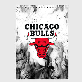 Скетчбук с принтом CHICAGO BULLS в Екатеринбурге, 100% бумага
 | 48 листов, плотность листов — 100 г/м2, плотность картонной обложки — 250 г/м2. Листы скреплены сверху удобной пружинной спиралью | Тематика изображения на принте: bulls | chicago | chicago bulls | nba | red bulls | usa | америка | быки | нба | сша | чикаго буллс