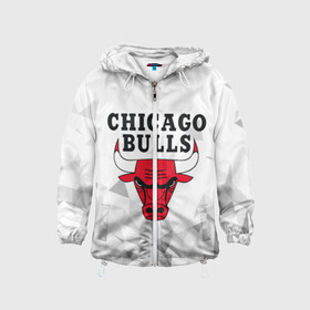 Детская ветровка 3D с принтом CHICAGO BULLS в Екатеринбурге, 100% полиэстер | подол и капюшон оформлены резинкой с фиксаторами, по бокам два кармана без застежек, один потайной карман на груди | bulls | chicago | chicago bulls | nba | red bulls | usa | америка | быки | нба | сша | чикаго буллс