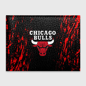 Обложка для студенческого билета с принтом CHICAGO BULLS | ЧИКАГО БУЛЛС в Екатеринбурге, натуральная кожа | Размер: 11*8 см; Печать на всей внешней стороне | bulls | chicago | chicago bulls | nba | red bulls | usa | америка | быки | нба | сша | чикаго буллс