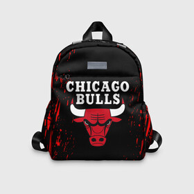 Детский рюкзак 3D с принтом CHICAGO BULLS | ЧИКАГО БУЛЛС в Екатеринбурге, 100% полиэстер | лямки с регулируемой длиной, сверху петелька, чтобы рюкзак можно было повесить на вешалку. Основное отделение закрывается на молнию, как и внешний карман. Внутри дополнительный карман. По бокам два дополнительных кармашка | Тематика изображения на принте: bulls | chicago | chicago bulls | nba | red bulls | usa | америка | быки | нба | сша | чикаго буллс