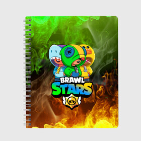 Тетрадь с принтом BRAWL STARS LEON TRIO в Екатеринбурге, 100% бумага | 48 листов, плотность листов — 60 г/м2, плотность картонной обложки — 250 г/м2. Листы скреплены сбоку удобной пружинной спиралью. Уголки страниц и обложки скругленные. Цвет линий — светло-серый
 | Тематика изображения на принте: bibi | brawl stars | coach mike | crow | gale | leon | leon shark | max | mecha crow | mortis | mr.p | phoenix | sally leon | sandy | spike | sprout | tara | unicorn | virus 8 bit | werewolf | ворон | оборотень