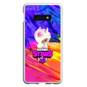 Чехол для Samsung S10E с принтом BRAWL STARSLEON UNICORN в Екатеринбурге, Силикон | Область печати: задняя сторона чехла, без боковых панелей | Тематика изображения на принте: 8 | 8 bit | bibi | brawl stars | brock | bull | crow | dinomike | el primo | leon | mobile game | mr.p | nita | poko | ricochet | stars | tara | бравл старс | ворон | леон | мобильные игры