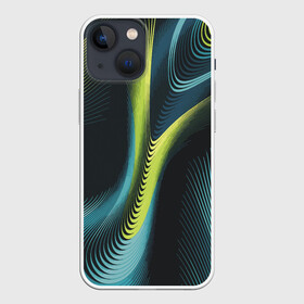 Чехол для iPhone 13 mini с принтом Wave в Екатеринбурге,  |  | Тематика изображения на принте: abstraction | color | fashion | rastr | wave | абстракция | волна | мода | растр | цвет