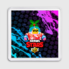 Магнит 55*55 с принтом BRAWL STARS (NEW SPROUT) [9] в Екатеринбурге, Пластик | Размер: 65*65 мм; Размер печати: 55*55 мм | 8 bit | android | brawl | brawl stars | clash | clash royale | game | leon | royale | sprout | stars | андроид | игра | кольт | леон | мобильные игры | спраут