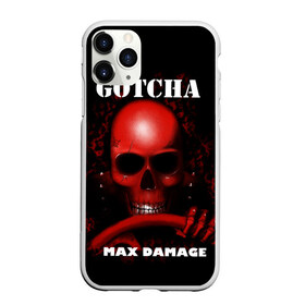 Чехол для iPhone 11 Pro матовый с принтом Gotcha в Екатеринбурге, Силикон |  | 666 | 999 | car | game | gotcha | max damage | old school | череп