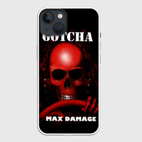 Чехол для iPhone 13 с принтом Gotcha в Екатеринбурге,  |  | Тематика изображения на принте: 666 | 999 | car | game | gotcha | max damage | old school | череп