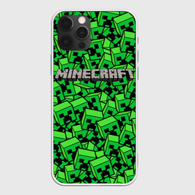 Чехол для iPhone 12 Pro Max с принтом MINERCRAFT в Екатеринбурге, Силикон |  | creeper | creepers | minercraft | алмаз | крипер | криперы | маин | майн | майн крафт | майнкрафт