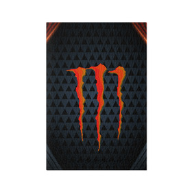 Обложка для паспорта матовая кожа с принтом MONSTER ENERGY (Z) в Екатеринбурге, натуральная матовая кожа | размер 19,3 х 13,7 см; прозрачные пластиковые крепления | black monster | bmx | claw | cybersport | energy | monster | monster energy | moto | motocross | race | sport | киберспорт | когти | монстер энерджи | монстр | мото | мотокросс | ралли | скейтбординг | спорт | то | энергия