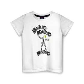 Детская футболка хлопок с принтом 2366317 в Екатеринбурге, 100% хлопок | круглый вырез горловины, полуприлегающий силуэт, длина до линии бедер | beetlejuice | vdpartat | битлджус | ужасы