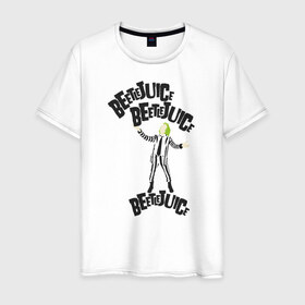 Мужская футболка хлопок с принтом 2366317 в Екатеринбурге, 100% хлопок | прямой крой, круглый вырез горловины, длина до линии бедер, слегка спущенное плечо. | beetlejuice | vdpartat | битлджус | ужасы