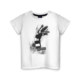 Детская футболка хлопок с принтом 2366371 в Екатеринбурге, 100% хлопок | круглый вырез горловины, полуприлегающий силуэт, длина до линии бедер | beetlejuice | vdpartat | битлджус | монстр | ужасы