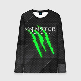 Мужской лонгслив 3D с принтом MONSTER ENERGY (Z) в Екатеринбурге, 100% полиэстер | длинные рукава, круглый вырез горловины, полуприлегающий силуэт | black monster | bmx | claw | cybersport | energy | monster | monster energy | moto | motocross | race | sport | киберспорт | когти | монстер энерджи | монстр | мото | мотокросс | ралли | скейтбординг | спорт | то | энергия