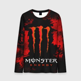 Мужской лонгслив 3D с принтом MONSTER ENERGY (Z) в Екатеринбурге, 100% полиэстер | длинные рукава, круглый вырез горловины, полуприлегающий силуэт | black monster | bmx | claw | cybersport | energy | monster | monster energy | moto | motocross | race | sport | киберспорт | когти | монстер энерджи | монстр | мото | мотокросс | ралли | скейтбординг | спорт | энергия