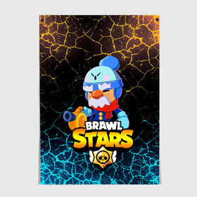 Постер с принтом BRAWL STARS GALE. в Екатеринбурге, 100% бумага
 | бумага, плотность 150 мг. Матовая, но за счет высокого коэффициента гладкости имеет небольшой блеск и дает на свету блики, но в отличии от глянцевой бумаги не покрыта лаком | 8 bit | brawl stars | crow | gale | leon | leon shark | max | mecha | mecha crow | mr.p | sally leon | shark | tara | virus 8 bit | werewolf leon | акула | берли | бравл старс | ворон | макс | оборотень