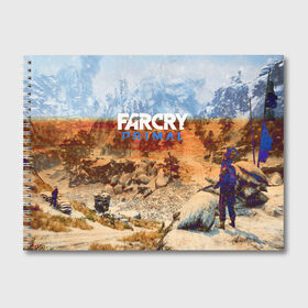 Альбом для рисования с принтом FARCRYPRIMAL в Екатеринбурге, 100% бумага
 | матовая бумага, плотность 200 мг. | far cry | farcry | game | ubisof | выживание | джунгли | игры | остров | фар край