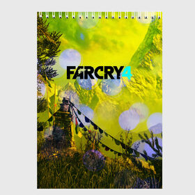 Скетчбук с принтом FARCRY4 в Екатеринбурге, 100% бумага
 | 48 листов, плотность листов — 100 г/м2, плотность картонной обложки — 250 г/м2. Листы скреплены сверху удобной пружинной спиралью | far cry | farcry | game | ubisof | выживание | джунгли | игры | остров | фар край