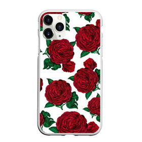 Чехол для iPhone 11 Pro Max матовый с принтом Винтажные розы в Екатеринбурге, Силикон |  | flowers | pattern | алые | бутоны | винный | винтаж | винтажные | готика | готический | девушкам | женщинам | красныерозы | лепестки | лето | листья | любовь | нежность | паттерн | подарок | праздник | природа