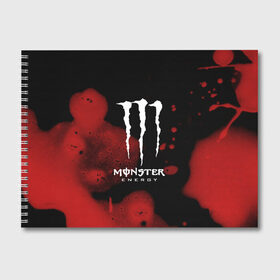 Альбом для рисования с принтом MONSTER ENERGY в Екатеринбурге, 100% бумага
 | матовая бумага, плотность 200 мг. | energy | honda | mercedes | monster energy | porsche | racing | sport | toyota | автомобил | автомобильные | марка | машины | митсубиси | монстр | монстр энерджи | порше | спорт | тесла | тойота | хонда