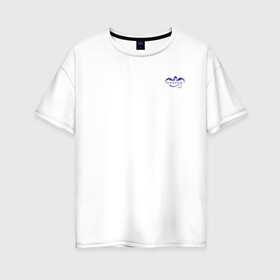 Женская футболка хлопок Oversize с принтом Crew Dragon (+спина) (Z) в Екатеринбурге, 100% хлопок | свободный крой, круглый ворот, спущенный рукав, длина до линии бедер
 | 