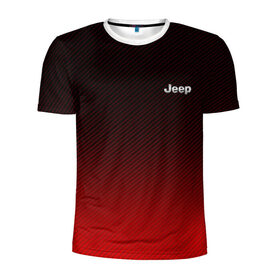 Мужская футболка 3D спортивная с принтом Jeep (+спина) (Z) в Екатеринбурге, 100% полиэстер с улучшенными характеристиками | приталенный силуэт, круглая горловина, широкие плечи, сужается к линии бедра | Тематика изображения на принте: 4на4 | auto | baja | jeep | offroad | trofi | авто | автомобиль | ам | баха | бездорожье | внедорожник | джип | джипинг | джиппинг | машина | машины | оффроад | полный привод