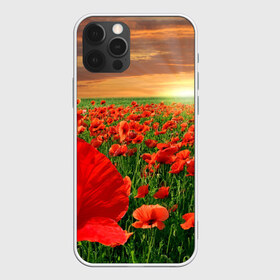 Чехол для iPhone 12 Pro Max с принтом Красный мак на закате в Екатеринбурге, Силикон |  | Тематика изображения на принте: закат | лето | мак | небо | поле | природа | солнце | текстуры | тренды | цветы