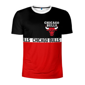 Мужская футболка 3D спортивная с принтом CHICAGO BULLS | ЧИКАГО БУЛЛС в Екатеринбурге, 100% полиэстер с улучшенными характеристиками | приталенный силуэт, круглая горловина, широкие плечи, сужается к линии бедра | 23 | bulls | chicago bulls | jordan | logo | michael jordan | nba | paris saint germain | psg | red | sport | быки | джордан | лого | майкл джордан | псж | спорт | чикаго буллс