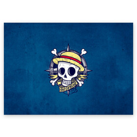 Поздравительная открытка с принтом Straw hat pirates в Екатеринбурге, 100% бумага | плотность бумаги 280 г/м2, матовая, на обратной стороне линовка и место для марки
 | monkey d. luffy | nami | one piece | аниме | большой куш | луффи | манки де луффи | нами | пиратская | пираты | тони | череп | чоппер | шляпа