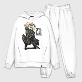 Мужской костюм хлопок OVERSIZE с принтом Tanya   Devil of the Rhine в Екатеринбурге,  |  | devil of the rhine | the saga of tanya the evil | youjo senki | антанта | военная хроника маленькой девочки | война | девочка | империя | таня | хроника