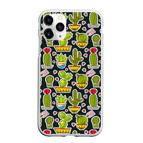Чехол для iPhone 11 Pro Max матовый с принтом Кактусы в Екатеринбурге, Силикон |  | pattern | pop art | кактусы | колючки | паттерн | поп арт | тайлинг | текстуры | фоны