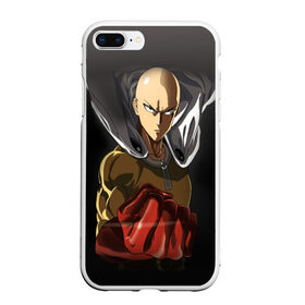 Чехол для iPhone 7Plus/8 Plus матовый с принтом One Punch Man в Екатеринбурге, Силикон | Область печати: задняя сторона чехла, без боковых панелей | Тематика изображения на принте: one punch man | saitama | ванпанчмен | герои | люди | персонажи | сайтама