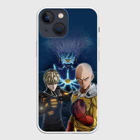 Чехол для iPhone 13 mini с принтом Сайтама и соперники в Екатеринбурге,  |  | one punch man | saitama | ванпанчмен | герои | люди | персонажи | сайтама