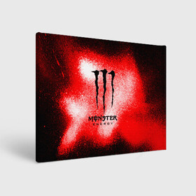 Холст прямоугольный с принтом MONSTER ENERGY в Екатеринбурге, 100% ПВХ |  | energy | monster energy | монстр | монстр энерджи