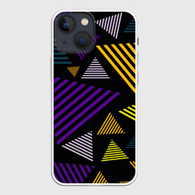 Чехол для iPhone 13 mini с принтом ГЕОМЕТРИЯ в Екатеринбурге,  |  | abstraction | geometry | optic | optical | pattern | visual | абстракция | геометрия | линии | оптические | оптический узор | полосы | психоделика | разводы | текстуры | узор | узоры | фрактал