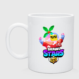 Кружка керамическая с принтом BRAWL STARS TROPICAL SPROUT. в Екатеринбурге, керамика | объем — 330 мл, диаметр — 80 мм. Принт наносится на бока кружки, можно сделать два разных изображения | Тематика изображения на принте: brawl stars | crow | gale | leon | leon shark | max | mr.p | sally leon | shark | sprout | tara | tropical sprout | virus 8 bit | werewolf leon | акула | берли | бравл старс | ворон | макс | оборотень