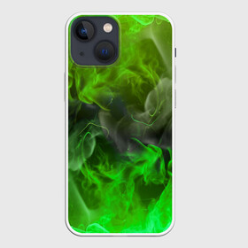 Чехол для iPhone 13 mini с принтом ЗЕЛЁНЫЙ ОГОНЬ в Екатеринбурге,  |  | bright | fire | flame | heat | light | wildfire | искры | огненный | огонь | пламя | пожар