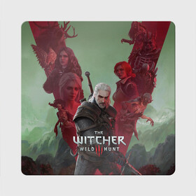 Магнит виниловый Квадрат с принтом The Witcher 5-летие в Екатеринбурге, полимерный материал с магнитным слоем | размер 9*9 см, закругленные углы | blood and wine | cd project red | games | geralt | hearts of stone | the witcher | wild hunt | ведьмак | геральт | дикая охота | игры | йеннифер | каменные сердца | кровь и вино | трисс | цири