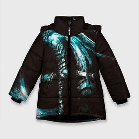 Зимняя куртка для девочек 3D с принтом Dark Souls 3 Artorias art в Екатеринбурге, ткань верха — 100% полиэстер; подклад — 100% полиэстер, утеплитель — 100% полиэстер. | длина ниже бедра, удлиненная спинка, воротник стойка и отстегивающийся капюшон. Есть боковые карманы с листочкой на кнопках, утяжки по низу изделия и внутренний карман на молнии. 

Предусмотрены светоотражающий принт на спинке, радужный светоотражающий элемент на пуллере молнии и на резинке для утяжки. | art | artorias | dark | fantasy | games | souls | арт | души | игра | темные | фантастика