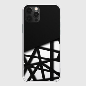 Чехол для iPhone 12 Pro Max с принтом BLACK GEOMETRY в Екатеринбурге, Силикон |  | Тематика изображения на принте: abstraction | geometry | optic | optical | pattern | visual | абстракция | геометрия | линии | оптические | оптический узор | полосы | психоделика | разводы | текстуры | узор | узоры | фрактал