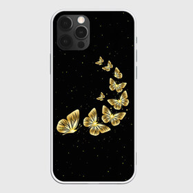 Чехол для iPhone 12 Pro Max с принтом Golden Butterfly in Space в Екатеринбурге, Силикон |  | black | summer | wings | ангел | бабочка | бабочки | блестки | блестящий | девушке | желтые | животные | звезды | звери | золото | золотые | космос | крылья | летать | летний | лето | мотылек | насекомое | ночные