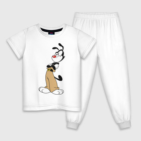 Детская пижама хлопок с принтом Animaniacs в Екатеринбурге, 100% хлопок |  брюки и футболка прямого кроя, без карманов, на брюках мягкая резинка на поясе и по низу штанин
 | animaniacs | vdpartat | yakko warner | озорные анимашки | якко уорнер