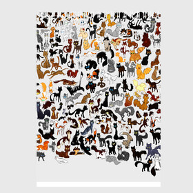 Скетчбук с принтом Котики в Екатеринбурге, 100% бумага
 | 48 листов, плотность листов — 100 г/м2, плотность картонной обложки — 250 г/м2. Листы скреплены сверху удобной пружинной спиралью | cat | взгляд | кот | кот хипстер | котёнок | котятки | котятушки | кошечки | кошка | мордочка