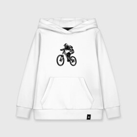 Детская толстовка хлопок с принтом Велоспорт (Z) в Екатеринбурге, 100% хлопок | Круглый горловой вырез, эластичные манжеты, пояс, капюшен | Тематика изображения на принте: bicycle | bicyclist | bike | biker | bmx | cycle | rider | байкер | бмх | вело | велогонщик | велосепедист | велосипед | велоспорт | гонщик