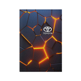 Обложка для паспорта матовая кожа с принтом TOYOTA | ТОЙОТА в Екатеринбурге, натуральная матовая кожа | размер 19,3 х 13,7 см; прозрачные пластиковые крепления | 3d плиты | abstraction | auto | geometry | hexagon | neon | paints | sport | stripes | texture | toyota | triangle | абстракция | авто | автомобиль | автомобильные | бренд | брызги | брызги красок | геометрия | краски | марка | машины | неон