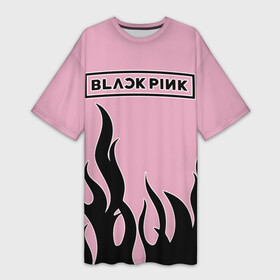 Платье-футболка 3D с принтом BlackPink в Екатеринбурге,  |  | blackpink | ddu du ddu du | jennie | jisoo | k pop | lisa | rose | блекпинк | дду ду дду ду | дженни | джису | лисы | розэ