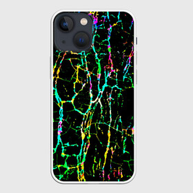 Чехол для iPhone 13 mini с принтом Текстура в Екатеринбурге,  |  | абстракция | брызги красок | космос | краска | краски | неон | пятна | разводы | текстура