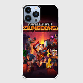 Чехол для iPhone 13 Pro Max с принтом Minecraft Dungeons в Екатеринбурге,  |  | Тематика изображения на принте: dungeons | game | microsoft | minecraft | pixel | выживание | зомби | игра | крафт | крипер | лава | летсплей | майнкрафт | майнкрафтер | майнкрафтеры | пиксели | пиксель | пиксельный