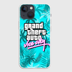 Чехол для iPhone 13 mini с принтом GTA VICE CITY в Екатеринбурге,  |  | grand theft auto | grove street | grove street 4 life | gta | gta 4 | gta 5 | gta sa | gta v | samp | san andreas | грув стрит | игры | самп | сан андреас