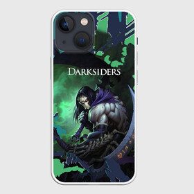 Чехол для iPhone 13 mini с принтом Darksiders 2 в Екатеринбурге,  |  | darksiders 2 | апокалипсис | арт | верблюд | война | всадник | желтый | игра | компьютерная | конь | монстры | серый