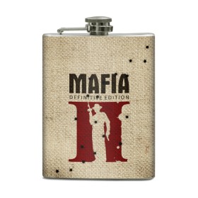 Фляга с принтом Mafia 2 в Екатеринбурге, металлический корпус | емкость 0,22 л, размер 125 х 94 мм. Виниловая наклейка запечатывается полностью | 2 | 2020 | definitive | edition | mafia | банда | вито | гангстеры | герои | дон | игра | капоне | компьютерная | корлеоне | крестный | культ | мафия | мешковина | настольная | отец | персонаж | фильм